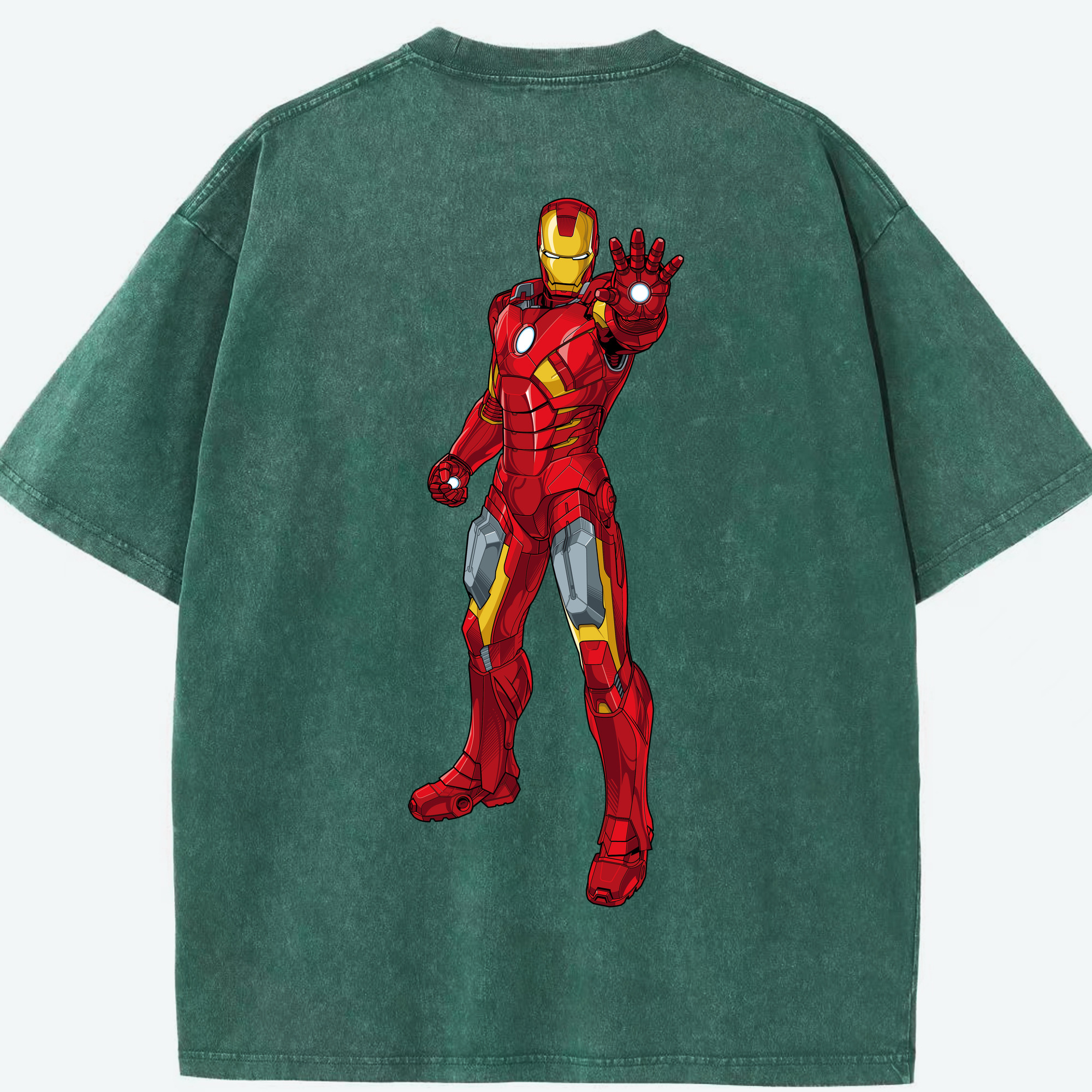（画像用） アベンジャーズ The Avengers 綿100% ヴィンテージ風 半袖Tシャツ（背面プリント）